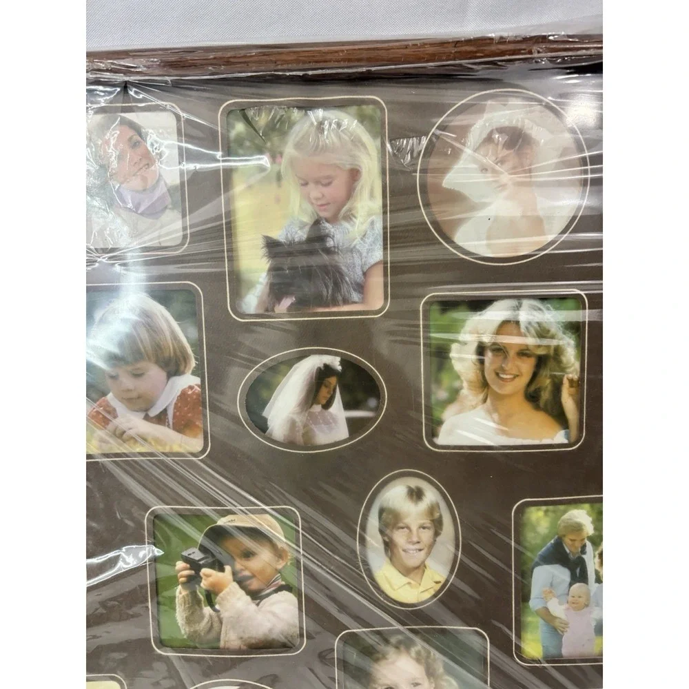 Intercraft Collage Picture Frame 21x17 Large Family Photo Wood Wall Vintage